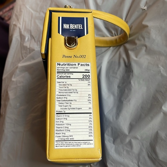 Nik Bentel Italian Pasta Bag. Vegan Hand Bag - Picture 11 of 17